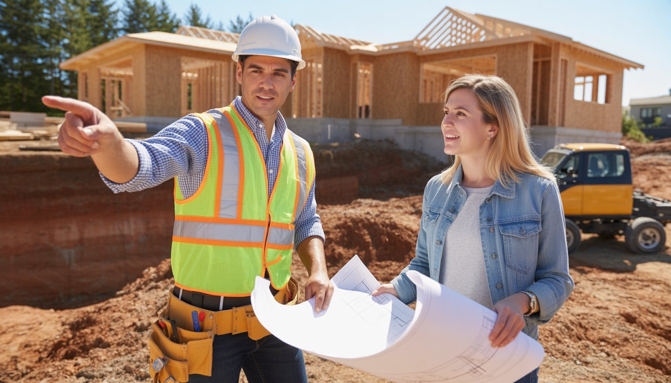 Blueprint of a new home design plan